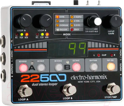 Педаль электрогитарная Electro-Harmonix 22500 Dual Stereo Looper
