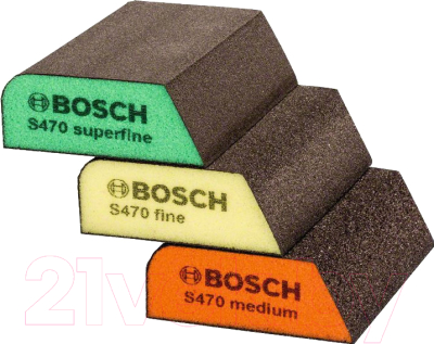 Набор губок абразивных Bosch 2.608.621.252