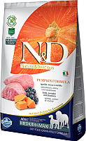 Сухой корм для собак Farmina N&D Grain Free Pumpkin Lamb & Blueberry Adult Medium & Maxi (2.5кг) - 