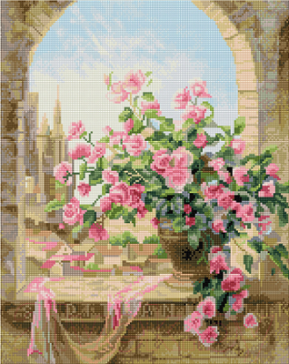 Набор алмазной вышивки Picasso Розы на окне (PD4050008)
