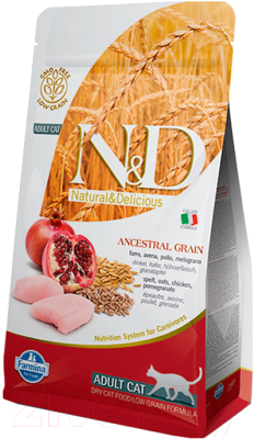 Сухой корм для кошек Farmina N&D Low Grain Chicken & Pomegranate Adult (5кг)