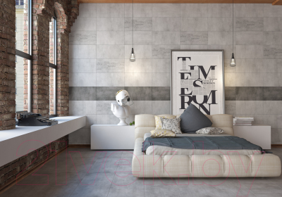 Декоративная плитка Golden Tile Kendal Urban У12940 (300x600, серый)