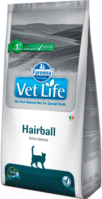 Сухой корм для кошек Farmina Vet Life Hairball (0.4кг)