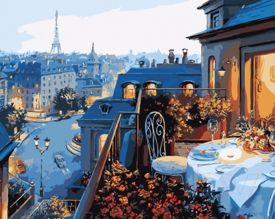 Картина по номерам Menglei Ужин в Париже (MG1107)