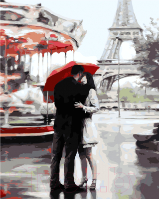 Картина по номерам Menglei Париж. Любовь. (MG7620)