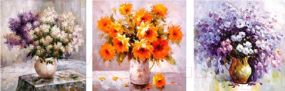 Картина по номерам Menglei Цветочное настроение (MT3070)
