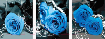 Картина по номерам Menglei Голубые розы (MT3073)