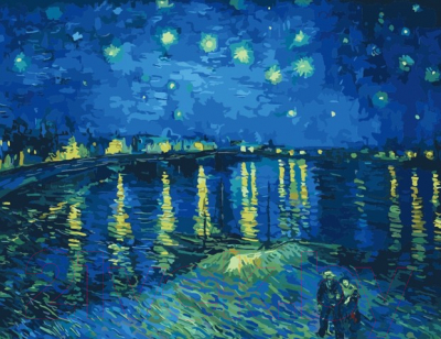 Картина по номерам Menglei Звездная ночь на Роной (MMC056)