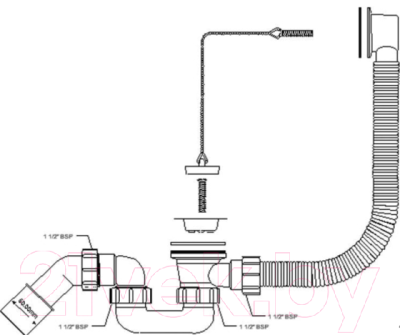 Сифон McAlpine HC30-EX