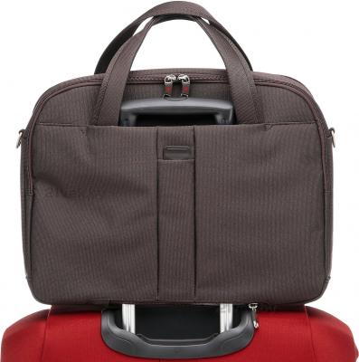 Сумка для ноутбука Samsonite Cordoba Duo Brown (V93-03015) - крепление на чемодане