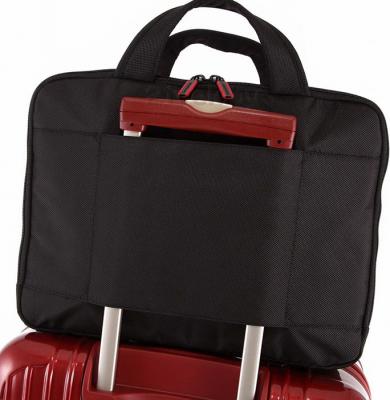 Сумка для ноутбука Samsonite Flexxea Black-Red (11U-09002) - крепление на чемодане
