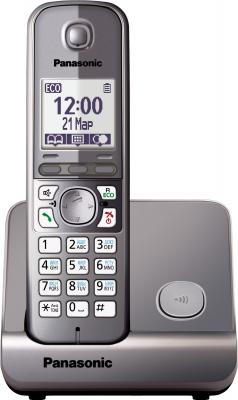 Беспроводной телефон Panasonic KX-TG6711 (серый металлик) - общий вид