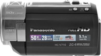 Видеокамера Panasonic HC-V710EE-K - вид сбоку