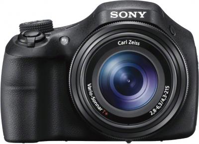 Компактный фотоаппарат Sony Cyber-shot DSC-HX300 (черный) - вид спереди