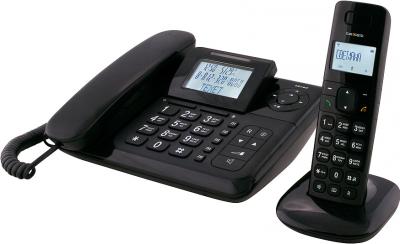 Беспроводной телефон Texet TX-D7055A Combo Black - вид сбоку