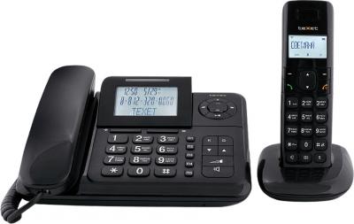Беспроводной телефон Texet TX-D7055A Combo Black - вид спереди