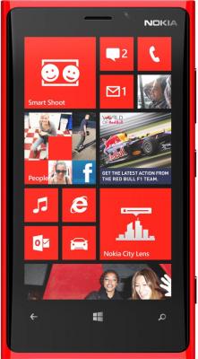 Смартфон Nokia Lumia 920 (Red) - вид спереди