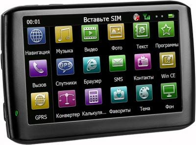 GPS навигатор Texet TN-610 Voice HD (Black) - вид сбоку