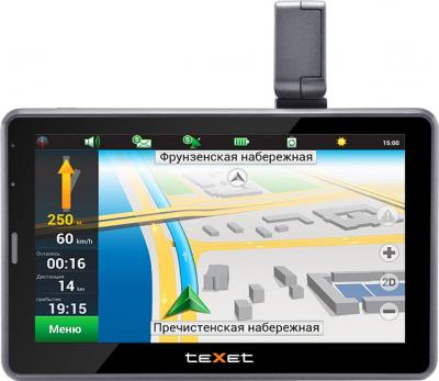 GPS навигатор Texet TN-525HD DVR - вид спереди