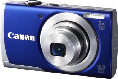 Компактный фотоаппарат Canon PowerShot A2600 (синий) - общий вид