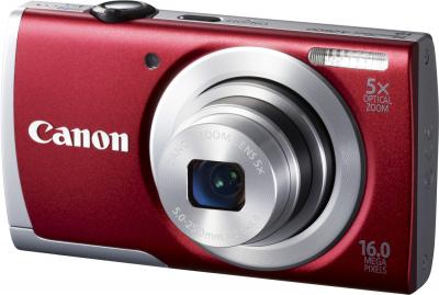 Компактный фотоаппарат Canon PowerShot A2600 Red - общий вид