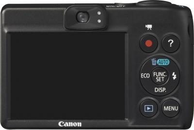 Компактный фотоаппарат Canon PowerShot A1400 Black - вид сзади