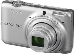 Компактный фотоаппарат Nikon Coolpix S6500 Silver - общий вид