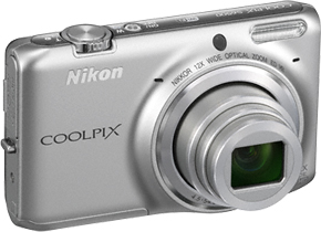 Компактный фотоаппарат Nikon Coolpix S6500 Silver - общий вид