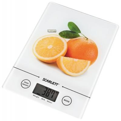 Кухонные весы Scarlett SC-1213 (White with Orange) - общий вид