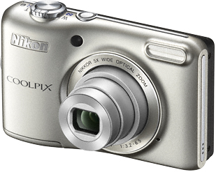 Компактный фотоаппарат Nikon Coolpix L28 Silver - общий вид