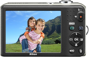 Компактный фотоаппарат Nikon Coolpix L28 Silver - вид сзади