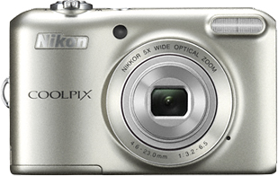 Компактный фотоаппарат Nikon Coolpix L28 Silver - общий вид