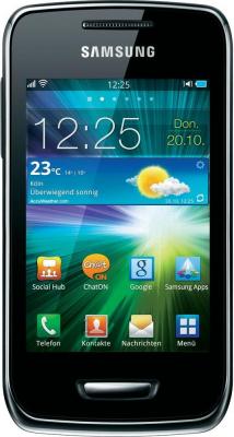 Смартфон Samsung S5380 Wave Y Sand Silver - вид спереди