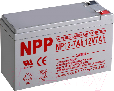 Батарея для ИБП NPP NP12 7Ah 12V