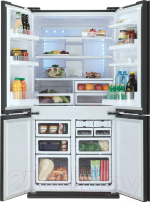 Холодильник с морозильником Sharp SJ-FJ97VBK
