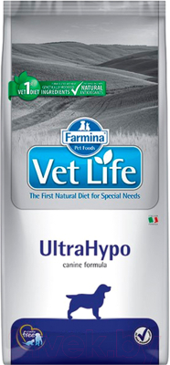 Сухой корм для собак Farmina Vet Life UltraHypo (2кг)