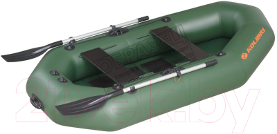Надувная лодка Kolibri К250Т (c ковриком-сланью, зеленый)