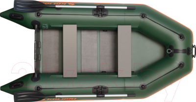 Надувная лодка Kolibri КМ280 (c ковриком-книжкой, зеленый)