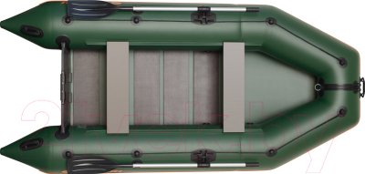 Надувная лодка Kolibri КМ330 (c ковриком-книжкой, зеленый)