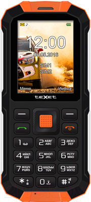 Мобильный телефон Texet TM-501R (черный/оранжевый)