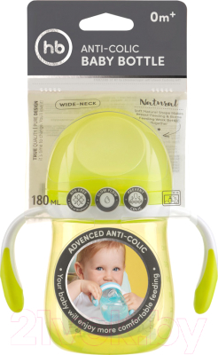 Бутылочка для кормления Happy Baby 10011 (лайм)