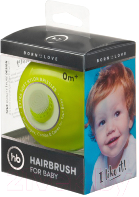 Расческа детская Happy Baby Hairbrush For Baby 17006 (лайм)