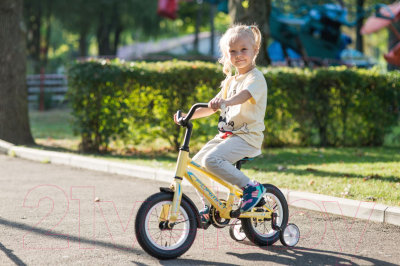 Детский велосипед Format Kids Girl 2017 (12, желтый)