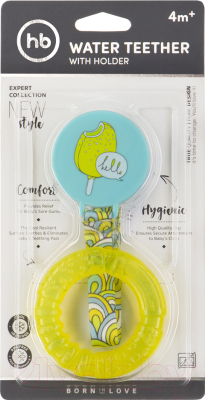 Прорезыватель для зубов Happy Baby Water Teether 20013 (желтый)