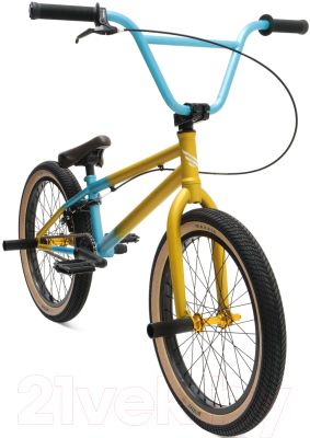 Велосипед Format 3212 2016 (20.5, голубой/горчичный матовый)