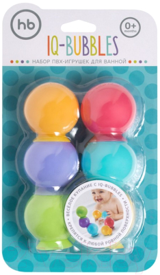 Набор игрушек для ванной Happy Baby Iqbubbles 32017