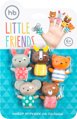 Набор игрушек для ванной Happy Baby Little Friends 32024