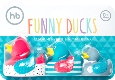 Набор игрушек для ванной Happy Baby Funny Ducks 32026