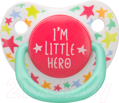 Пустышка Happy Baby Baby Soother 13012 (I'm a little hero)
