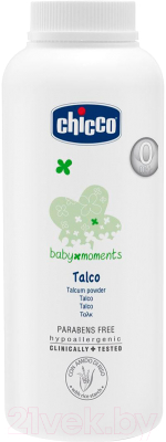 Тальк детский Chicco Baby Moments с рисовым крахмалом (150гр)